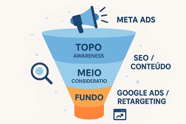 SEO + Tráfego Pago e Orgânico: Como Google Ads e Meta Ads Trabalham Juntos em 2025