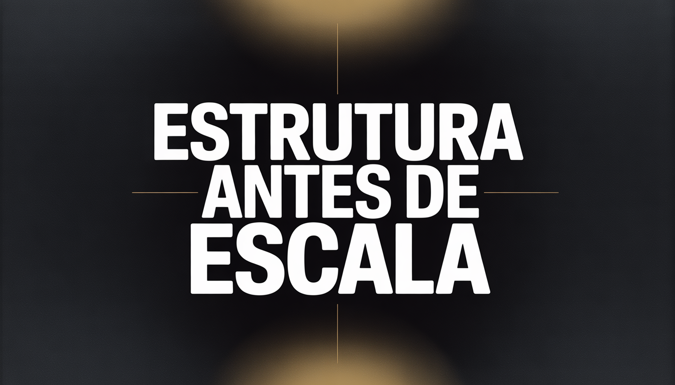 Crescer sem estrutura custa caro